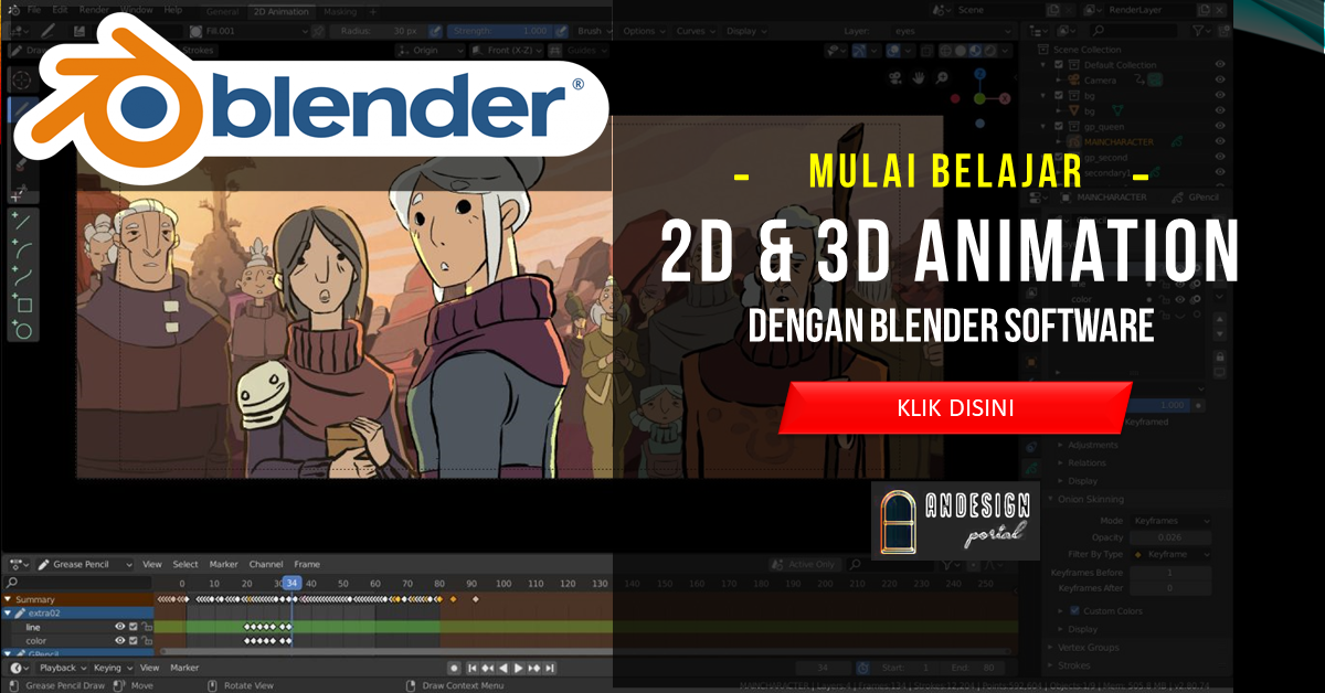 BELAJAR ANIMASI BLENDER